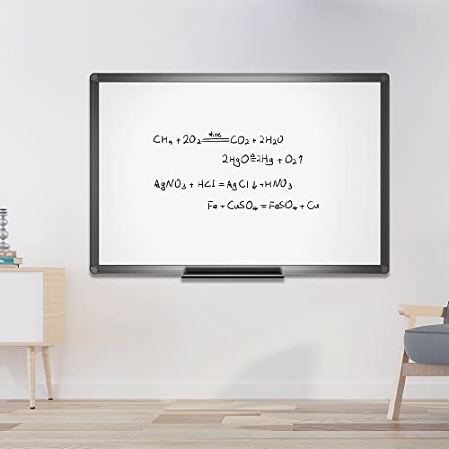 Viz-Pro Magnetic Dry Erase White Board, 36 X 24 Inches, Black Aluminium Frame #TOP4