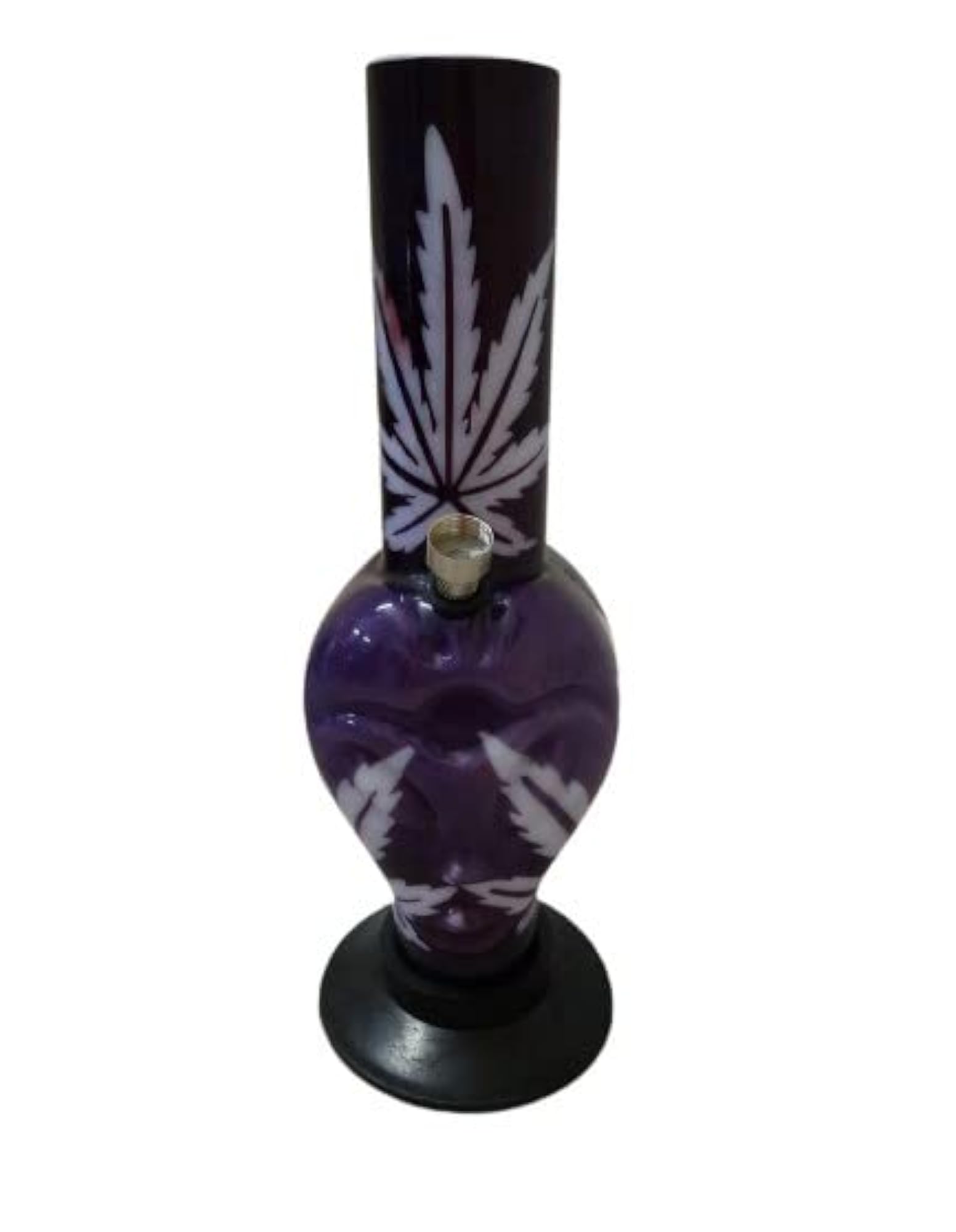 12 Inch Tall Alien Face Shape Acrylic Waterpipe Bong