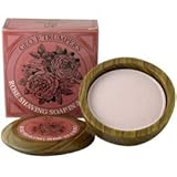 Geo f. Trumper Rose Hard Shaving Soap Wooden Bowl