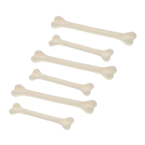 NOLITOY 48pcs Halloween Bones Halloween Party Decoration Supplies Plastic Bone Plastic Artificial Bones Props Fake Bones Halloween Room Decor Spooky White Bones Spooky Skeleton Bones