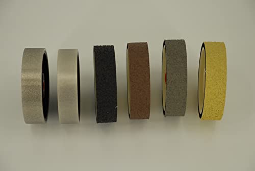 Flexible Set 6 pcs 8 Lapidary Diamond Resin Polishing Grinding Wheels Cabbing Soft REZ Multicolored