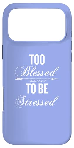 Too Blessed To Be Stressed ��̃X�^�C�� �M�� �X�}�z�P�[�X iPhone 17 Pro Max �p