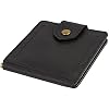 Mens Leather Wallet with Money Clip - ID Window or Coin Pocket - Slim Bifold RFID Blocking - Genuine Thin Minimalist - Gift Idea (Black)