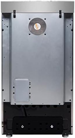 FORNO Loiano Full Electric 24 Inch. Freestanding Range and Oven with 4 Electric Burners Ceramic Cooktop - 2.3 Cu.Ft. Stainless Steel Oven with Control Knobs and Pro-Style Handle
