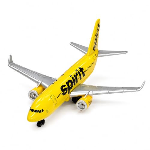 Waytoeast Spirit Airlines A320 Airplane Model 5.75 Inch Plastic Model Plane Finished Aircraft Display Replica for Desk Office Bookshelf Home Decor Collectible Gift for Aviation Enthusiasts