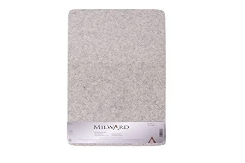 Milward 100% Wool Pressing Mat, Quilting, Crafting, Embroidery, Sewing, Patchwork, Appliqué, Blocking 42 x 29.7cm 11.5x16.5”, Gris