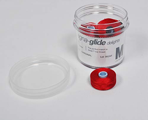 Fil-Tec Magna-Glide Delights Poly Style M Prewound Bobbins Cardinal