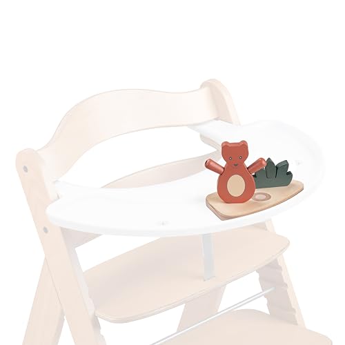 hauck Play Shaking S, Orso - Gioco Sensoriale in Legno Compatibile con Vassoio da Gioco Play Tray...