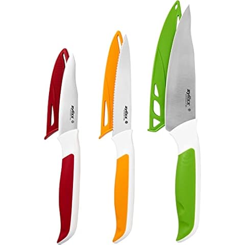 Zyliss Comfort 3 Piece Kitchen Knife Set Cover
