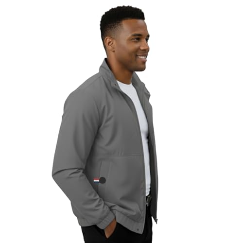 Image of NINQ Winter Jacket - Windproof Poca Cloth with Fur, Zipped mandarin Collar, 2 Front Pockets & Side Arm Pocket, Casual & Sportswear jackets for men