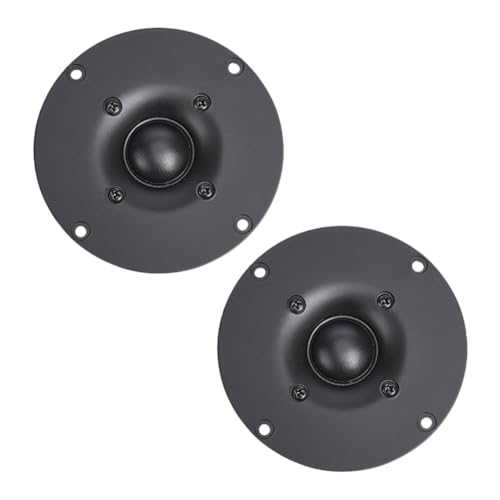 Wrtysully 2 Altavoces de Agudos HiFi de 4 Pulgadas, 8 Ohmios, 30-60 W, con Cúpula de Película de Seda, para Sistemas de Sonido Domésticos