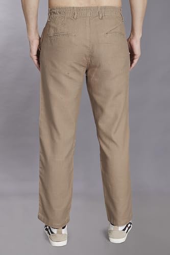 Image of DIVISIVE Men's Relaxed Fit Cotton Linen Blend Trousers