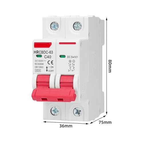 Disjoncteur magnétothermique DC 1000V protégeant le circuit solaire contre la surintensité - 6