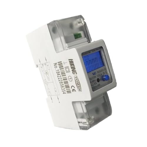 Compteur d'énergie monophasé 100A sur rail DIN pour suivi de consommation