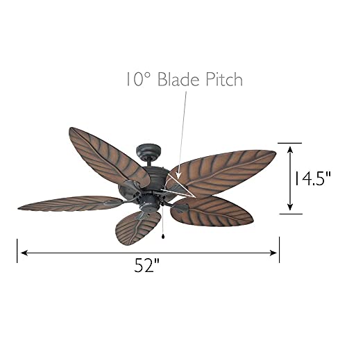 Image of Design House Martinique Ceiling Fan, 52 inch, Oil Rubbed Bronze