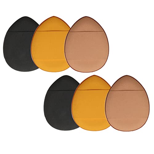 VICASKY 6pcs Female Mini Makeup Powder Puff Gentle Skin-friendly Portable for Foundation Blusher Highlighter