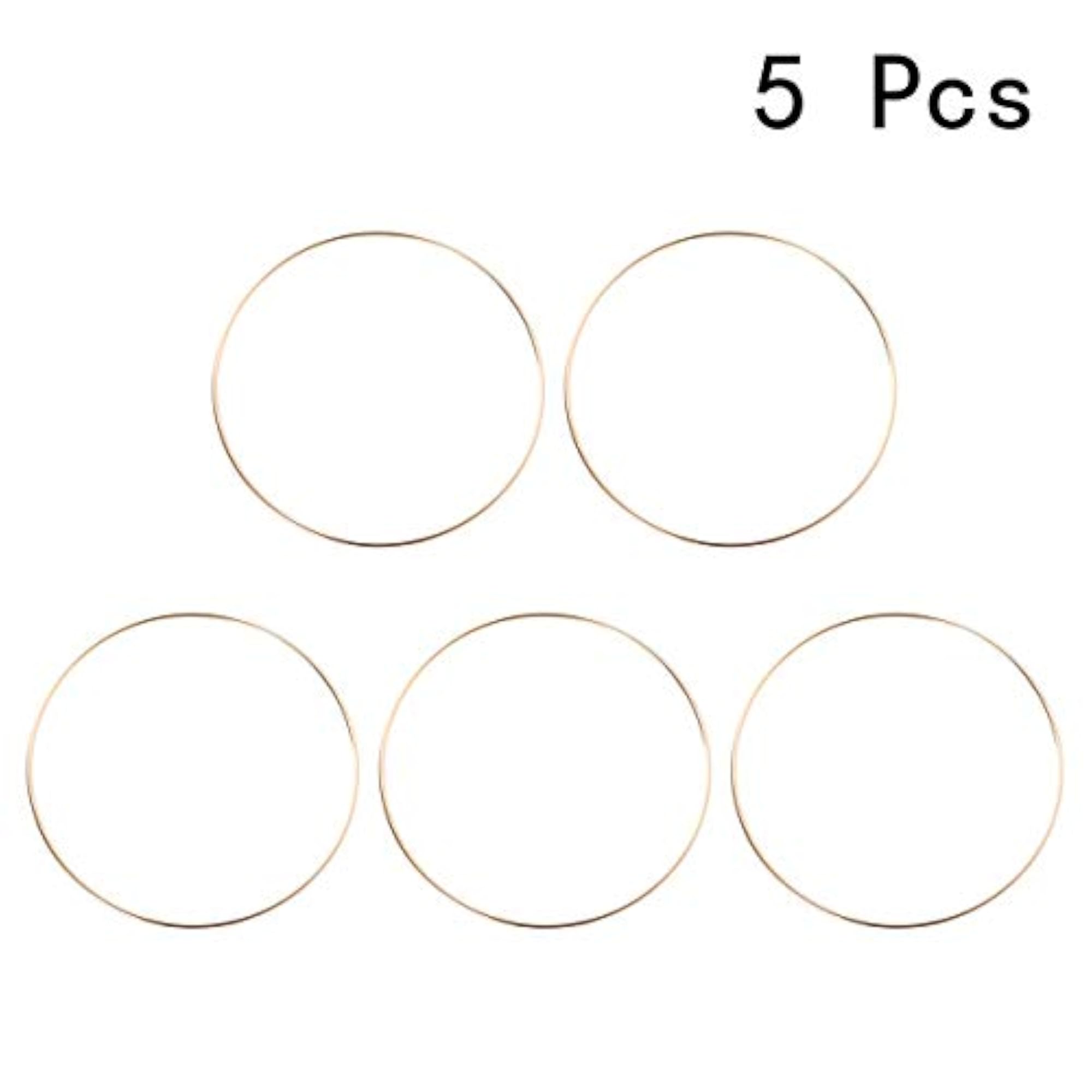 5pcs Simple Dream Catcher Metal Hoop Ring for DIY