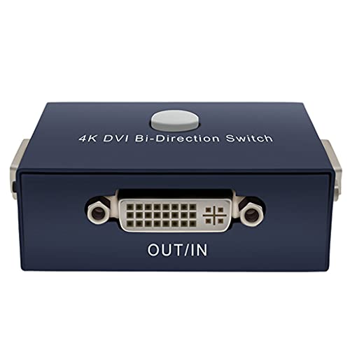 BEIDUOYANG DVI Switcher Two in 1 Out Two-Way Distribution Sharer 4K 2.28X2.64X0.94in Switcher 2 in 1 Out Splitter