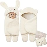 Riyiper 2 Pcs Baby Swaddle Blanket Baby Must Haves for 0-6 Months Twin Sleeping Wrap Bear and Bunny Receiving Blanket for Baby Registry Search Gifts and Baby Shower Gifts