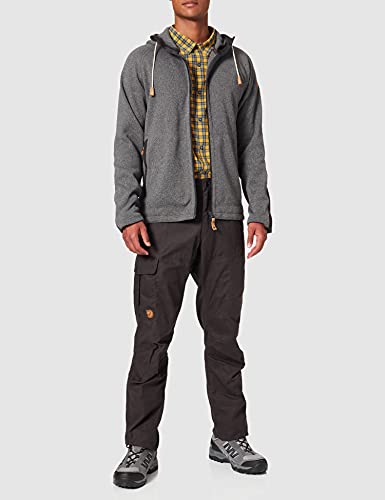 Fjällräven Herren Hoodie Övik Fleece, Dark Grey, L, F82252-030