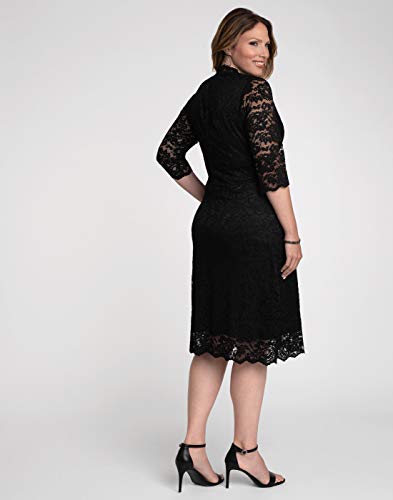 Kiyonna Women's Plus Size Scalloped Boudoir Lace Dress3