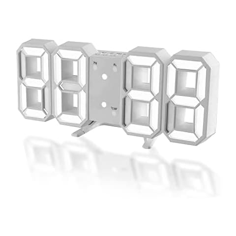 DSLIHA 3D Digital Alarm Clock for Bedrooms Cover