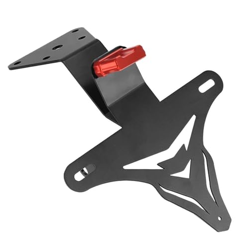 BTCTLPLMKK For CFMOTO 300SR バイク用 ウィンカーナンバープレートホルダーブラケット バイク用 ナンバープレートステー(NO LOGO RED)
