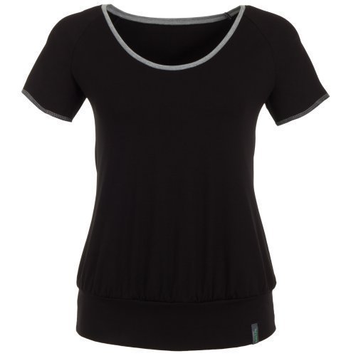 Yoga T-Shirt Femmes Noir SITA par Chapeau et Berg Balance