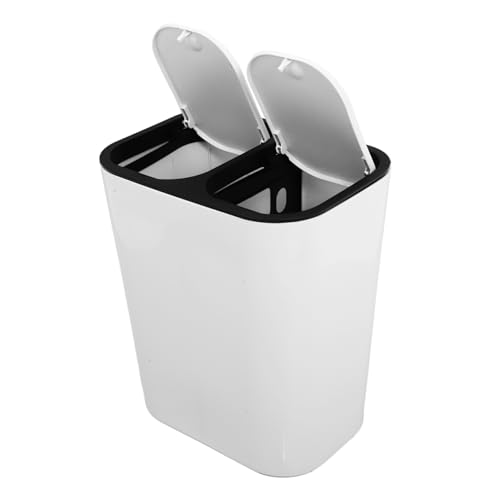 La Mejor Recopilación de Bote de Basura Doble los 5 más buscados. 41 Healifty Bote de Basura de Doble Compartimento Basura Cocina Oficina y Hogar Separación de Residuos Secos y Húmedos Moderno y Práctico Negros