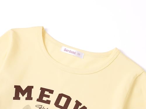 Image of Girls Long Sleeve T-Shirt Cute Versatile Basic Casual Top Size 6-18 | Soft Stretchy Tee for All Day Comfort, Versatile Layering Top for Cold Days, Cute Casual Style for Girls, Durable Easy Care
