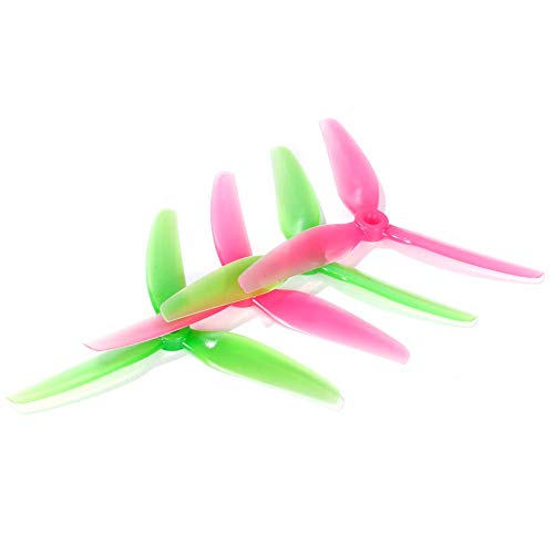 16Pcs Hqprop Ethix S3 Prop Watermelon 5X3.1X3 Tri-Blade Propeller 5 Inch Props For Rc Fpv Drone Quadcopter #TOP6
