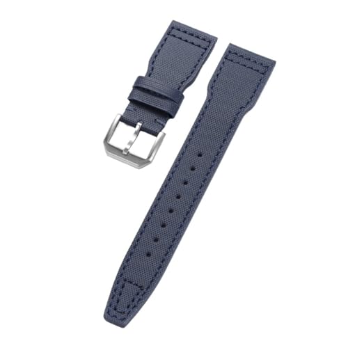 [SLFJEYTX] 1�� ���v�X�g���b�v 20mm 21mm 22mm �L�����o�X���U�[�o���h ���j�o�[�T�����X�g�x���g �����p �����Y ���f�B�[�X �u���X���b�g �A�N�Z�T���[(Blue,20mmGold Buckle)