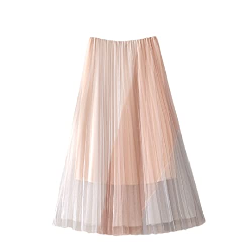 Jupe en tulle taille haute légère et fluide pour l'été - 2