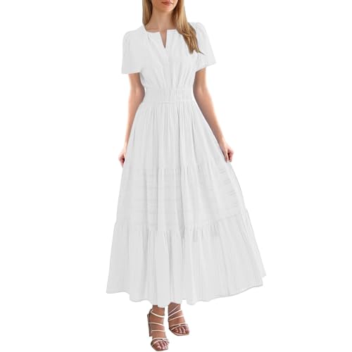 Robe d'été légère col rond idéale pour vos promenades et vacances