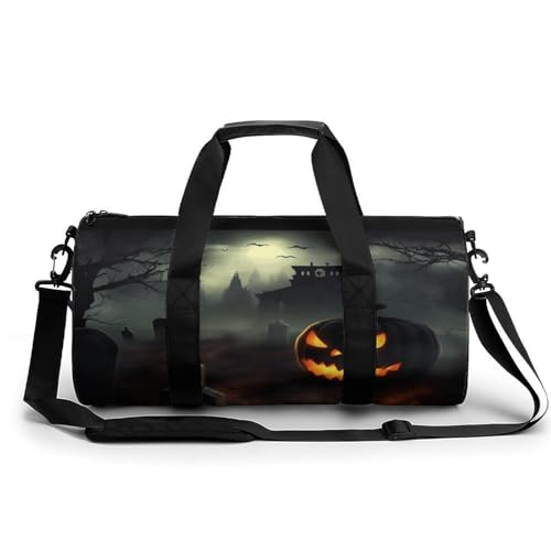 Sac de sport imprimé horreur d'Halloween, le bagage week-end élégant de 45 cm pour vos voyages
