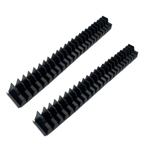 Swiixxer Organizador de Almacenamiento de Llaves de Herramientas, Organizador Ranurado Modular de Herramientas Negro, Juego de 2 Piezas (Negro)