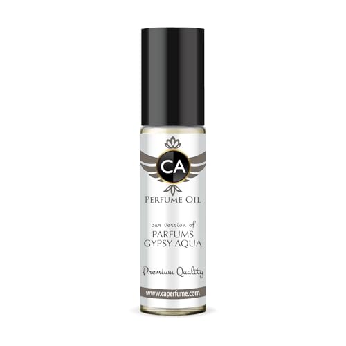 CA Perfume Impression of Parfums Gypsy Aqua Unisex Eau De Parfum Woody Aromatic Scent Long Lasting Unisex Fragrance Travel Size TSA Ready for Day and Night Wear 0.33 Fl Oz 10ml