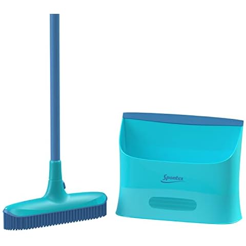 Spontex - Catch and Clean, Escoba de Goma y Recogedor Cover