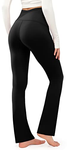 Joyspels Maternity Pants With Pockets, Womens Pregnancy Flare Maternity Leggings, High Waisted Maternity Workout Yoga Pants For Work Casual (Black, Xs) #TOP2