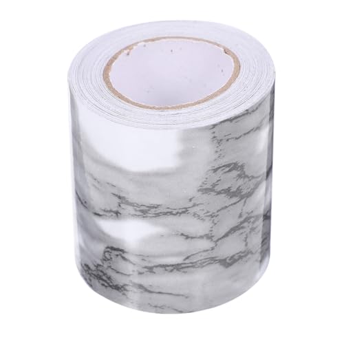 Toddmomy Moldura Adhesiva para Zócalos Flexible con Diseño de Mármol Autoadherente Resistente y Compacta para Decoración de Paredes Balcones y Pasillos