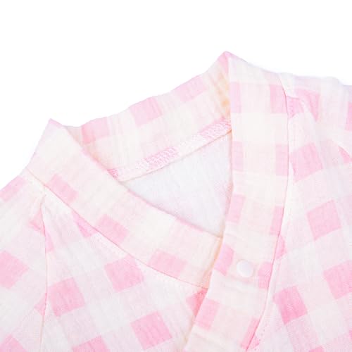 Image of Infant Kimono Robe Newborn Cotton Yarn Robe Baby Romper