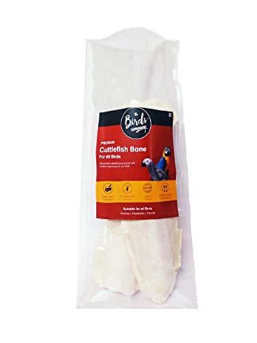 Image of The Birds Company Cuttlefish Bone, Bird Calcium for Finches, Budgies, Conures, Lovebirds, Cockatiels & Seed Blend of 9 Grains & Nuts, with Spirulina & Cuttlefish Bone, Bird Food for Love