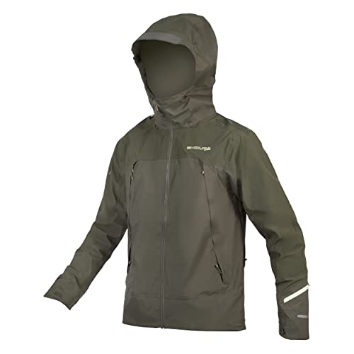 Endura Herren Mt500 wasserdichte II Jacke, flaschengrün, X-Small