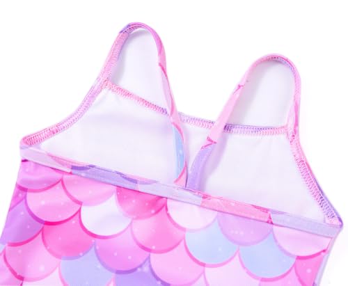 Image of Girls Swimsuits One-Piece Bathing Suits Multicolor Kids Sport Summer Beach Swimwear for 2-10 Years Old