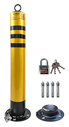 BYZOMU 750mm Removable Parking Bollard with Lock & Screw