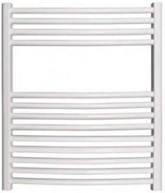 Cordivari Lisa calentador de toallas con kit de válvula curvado, 20.0 x 28.3in, diseño de Italia