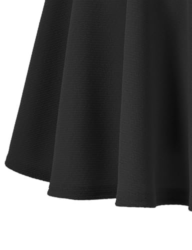 Urban CoCo Women's Basic Versatile Stretchy Flared Casual Mini Skater Skirt