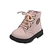 Kleinkind Kleinkind Baby Kinder Jungen Mädchen Stiefel Mode Mittlere Stiefel Schuhe Warm Obermaterial Gummi Schuhe Halbhoch Schlupfstiefel mit Plateau rutschfest Combat Boots