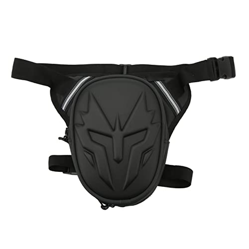 Bolsa para Pierna de Tela Oxford PVC en Negro Mate