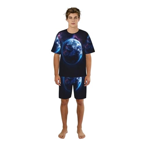 Pyjama 2 pièces homme respirant et léger Universe Planet